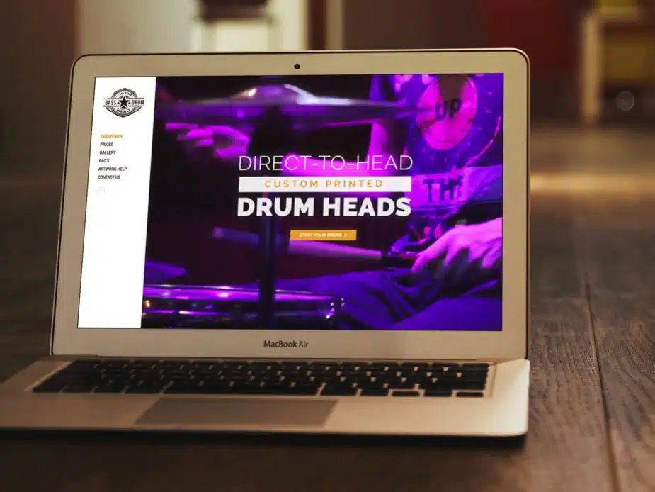 Custom Bass Drum Head Website