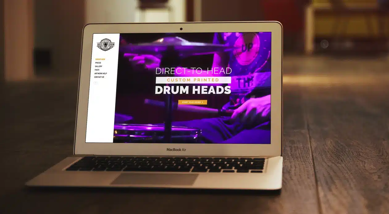 Custom Bass Drum Head Website